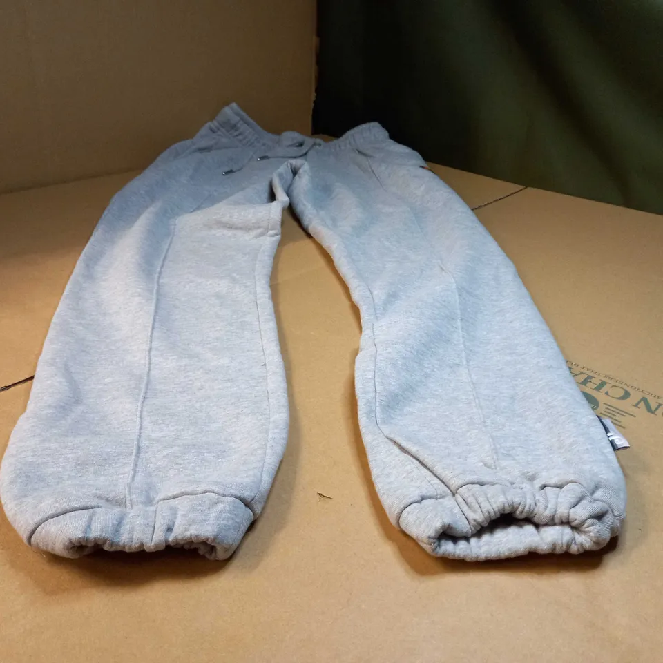 ELLESSE GREY MARL/LOGO CUFFED JOGGERS - SIZE 8