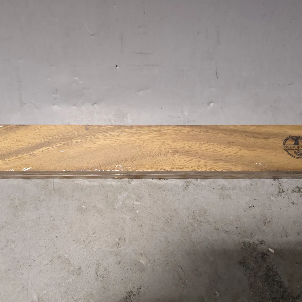 BOXED DEER & OAK WALNUT MAGNETIC KNIFE HOLDER 