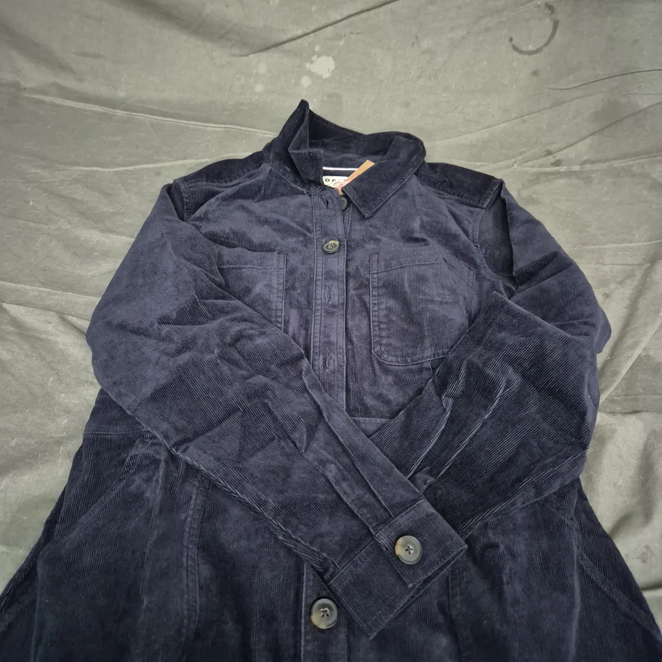 BODEN NAVY CORDUROY SHIRT JACKET – UK 14P 