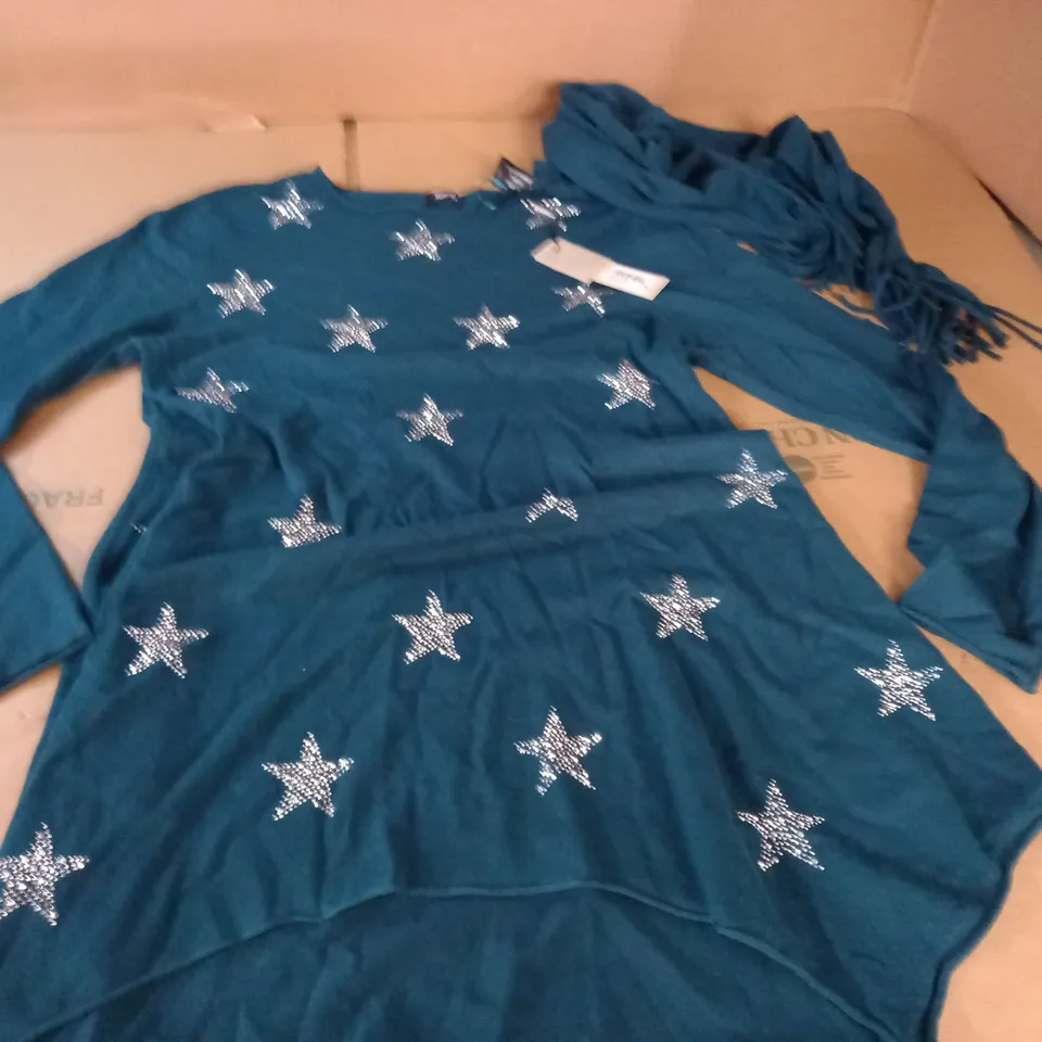 ROMAN STAR TUNIC WITH SCARF - 14