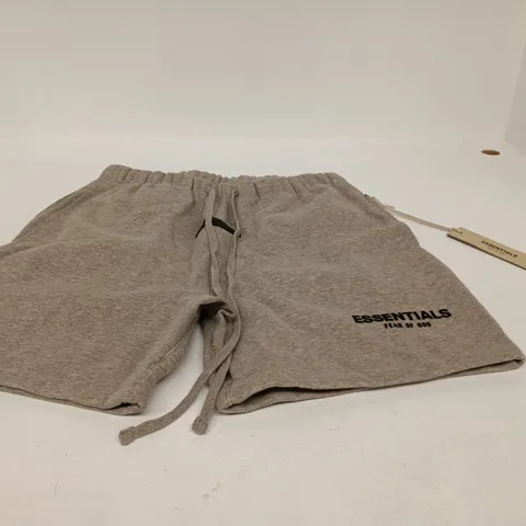 ESSENTIALS BY FEAR OF GOD SWEAT SHORTS – GREY, UK M