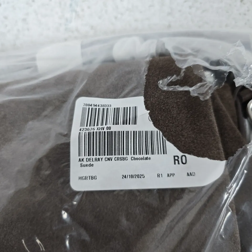 AIMEE KESTENBERG BROWN SUEDE HANDBAG