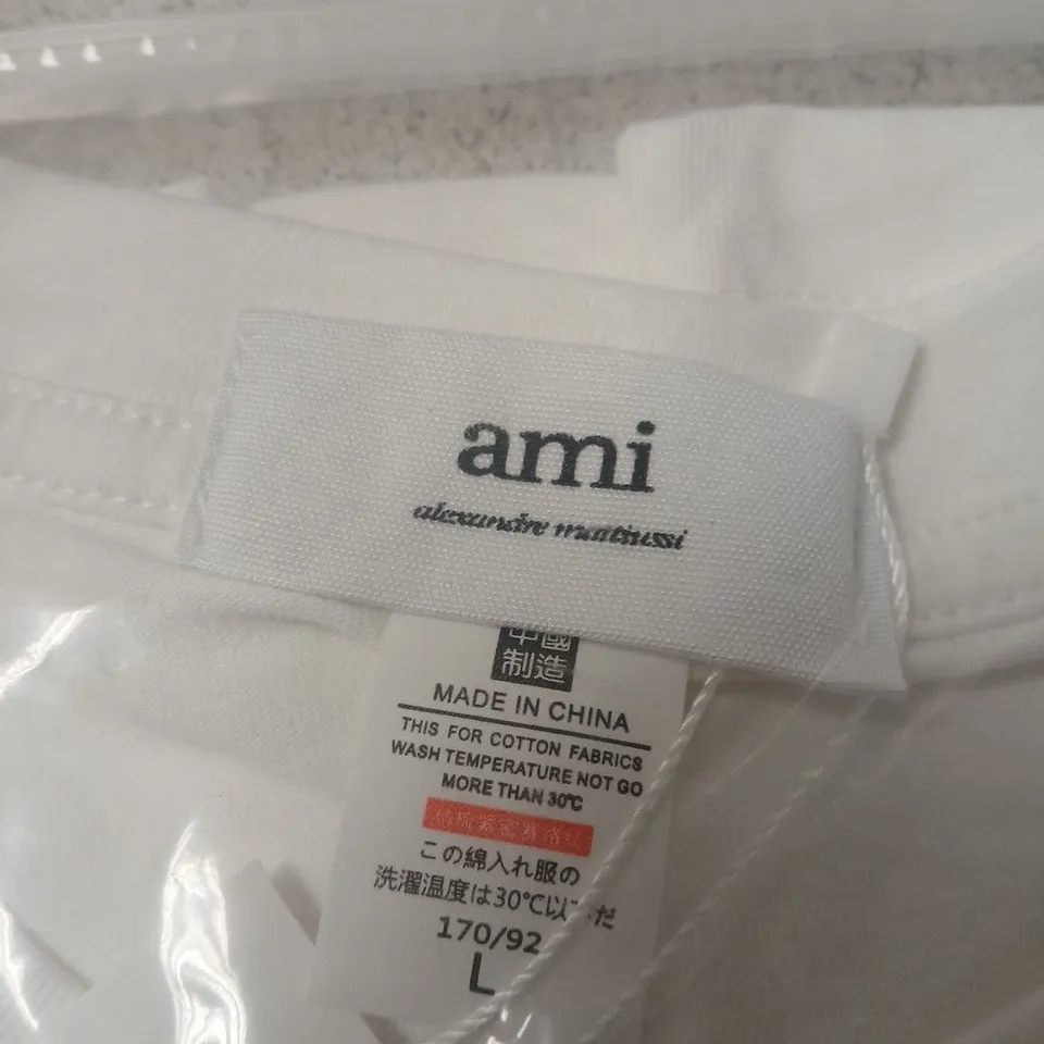 AMI ALEXANDRE MATTIUSSI WHITE COTTON SHIRT – UK L