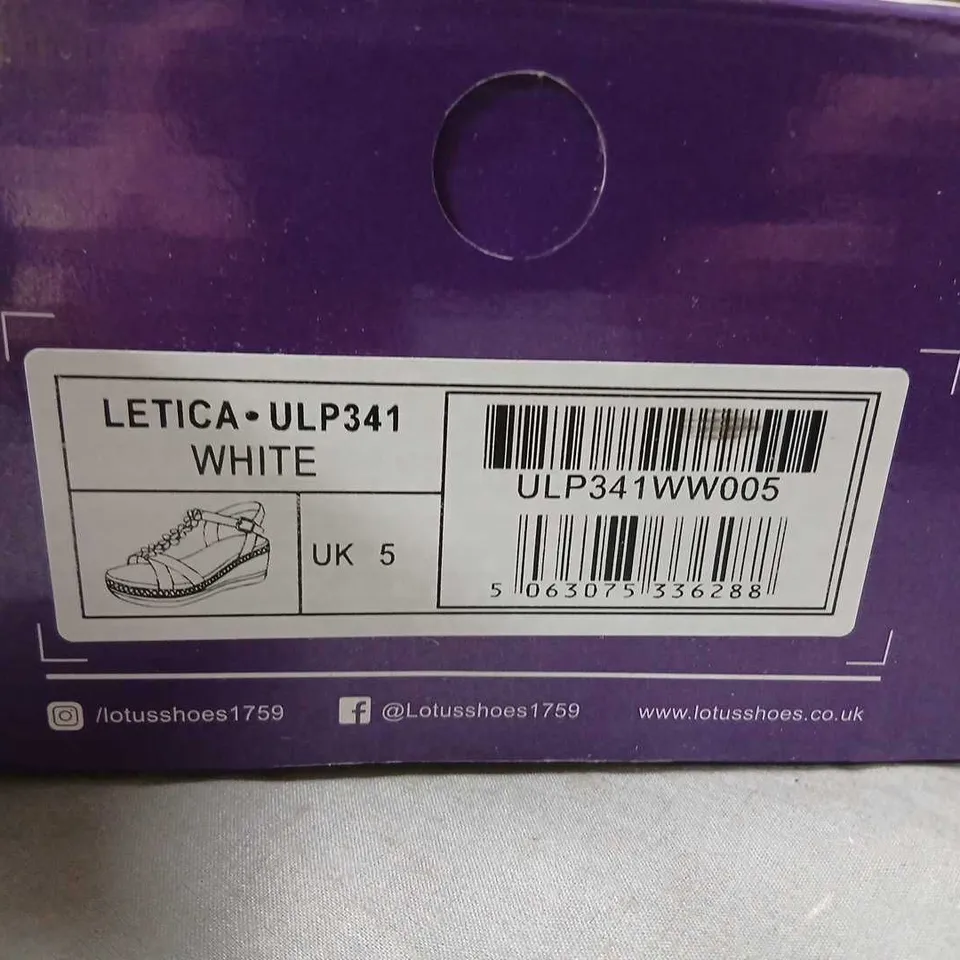 LOTUS LETICA ULP341 WHITE SANDALS – WOMEN'S, UK 5