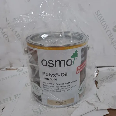 OSMO 3062 2.5 LITRE POLYX HARD WAX OIL - CLEAR MATT - COLLECTION ONLY