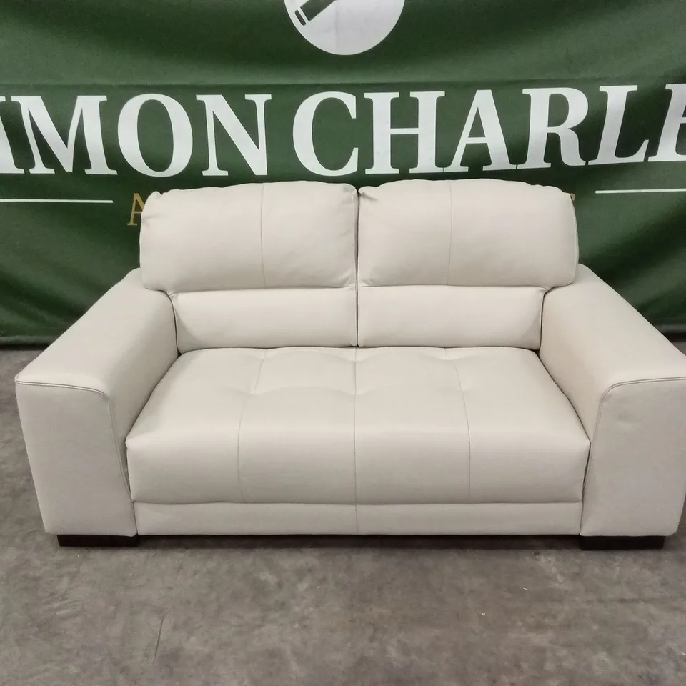 QUALITY DESIGNER ITALIAN MADE MARCOS 2 SEATER LEATHER LOVESEAT SOFA