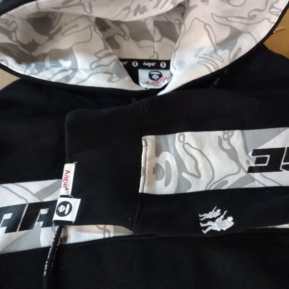 ASPE BY BATHING APE BLACK HOODIE - S