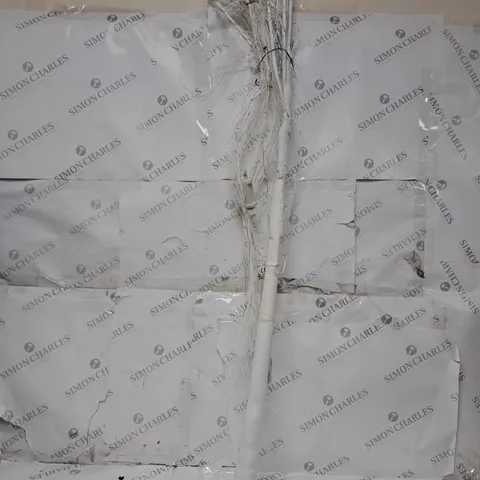 ALISON CORK PRE-LIT CASCADING GLITTER WHITE WILLOW TREE - COLLECTION ONLY