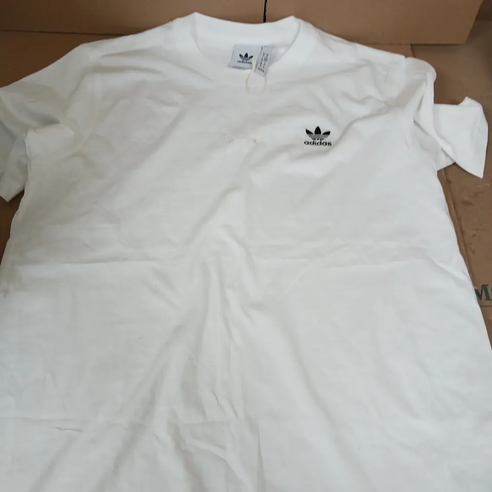 ADIDAS ORIGINALS MEN'S ESSENTIALS TEE - WHITE - MEDIUM