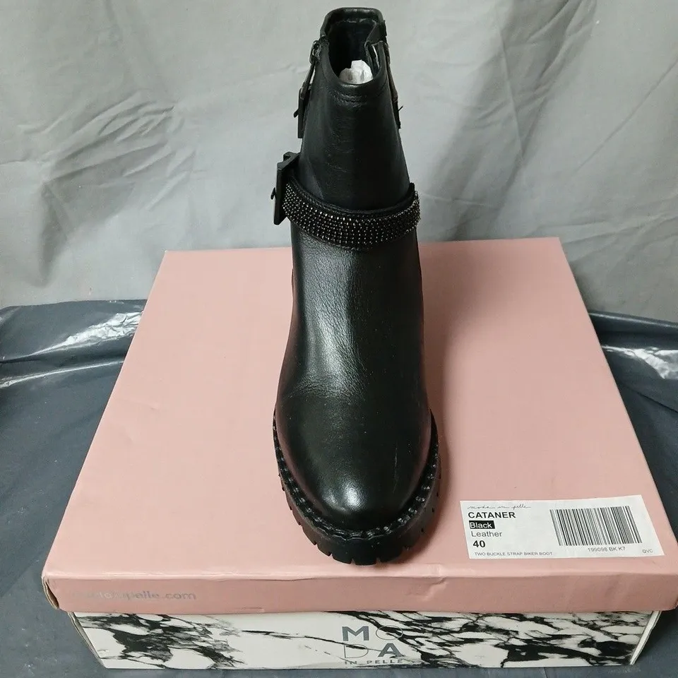 MODA IN PELLE CATANER BLACK BOOTS SIZE EU 40