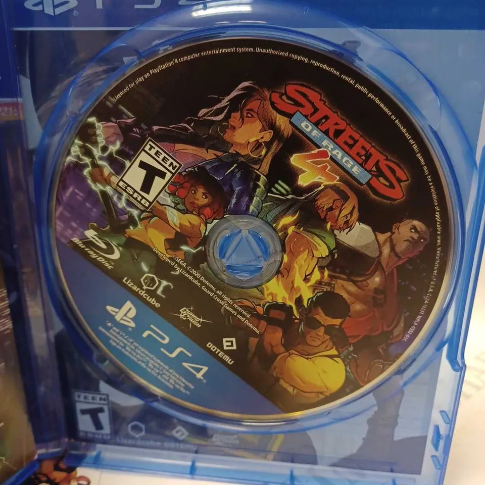 PLAYSTATION 4 STREETS OF RAGE 4
