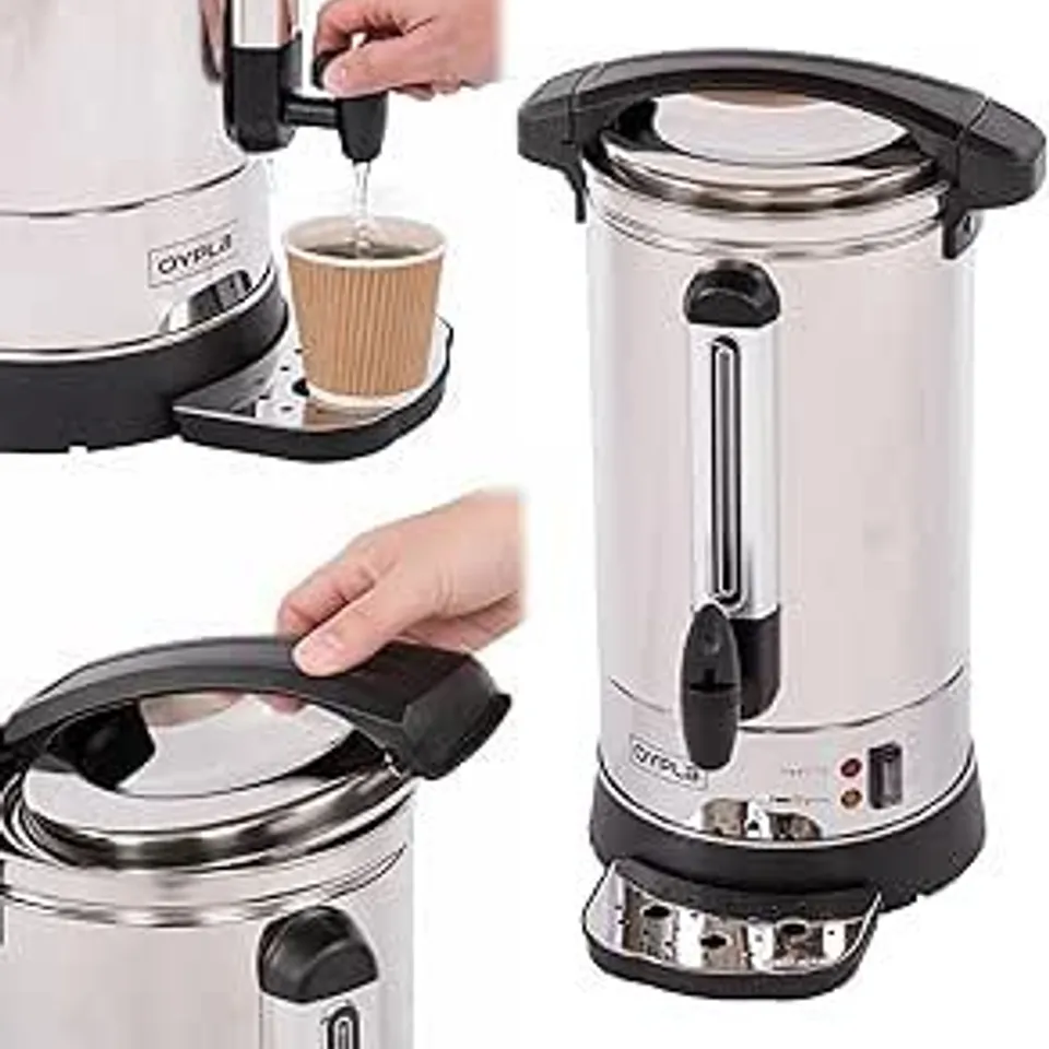 BOXED 8L CATERING HOT WATER BOILER TEA URN COFFEE