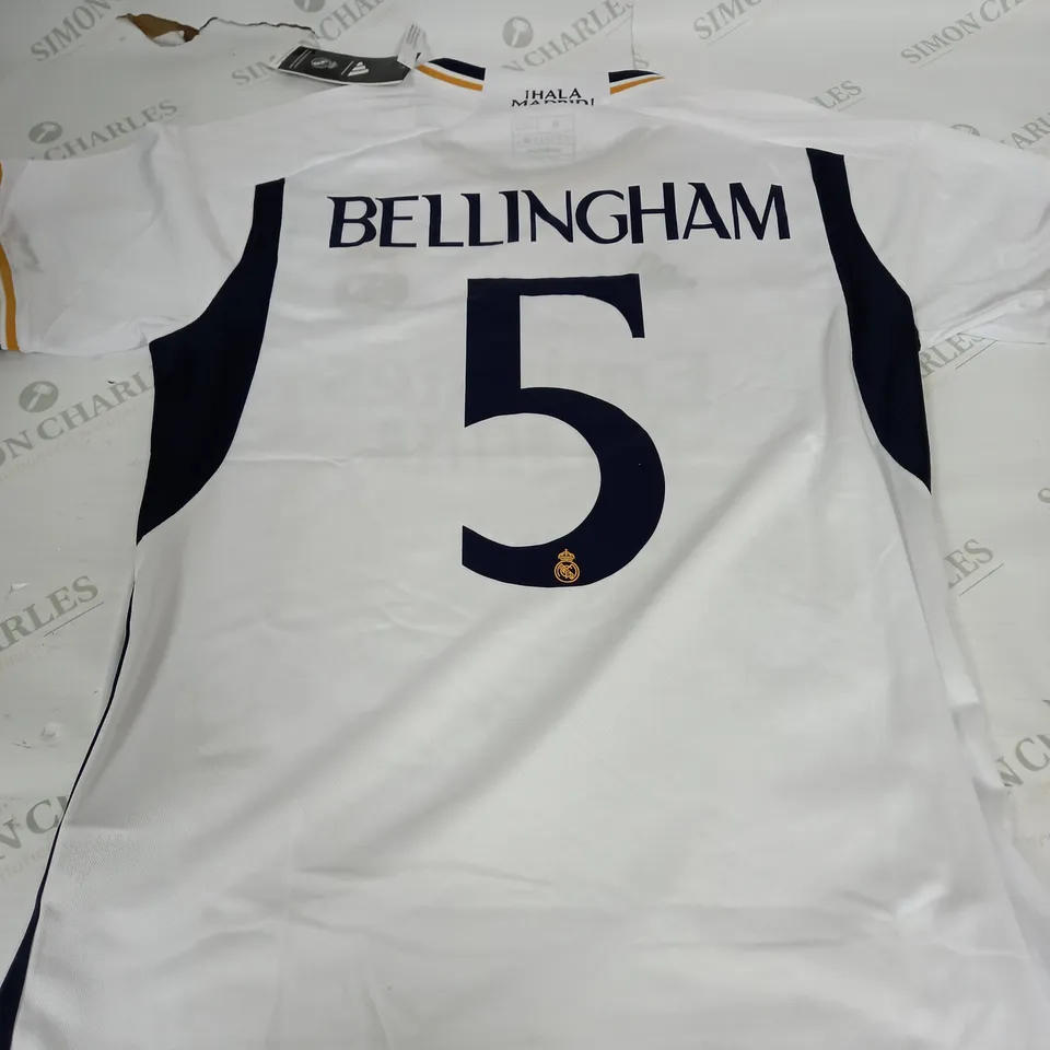 ADIDAS REAL MADRID HOME SHIRT - '5 BELLINGHAM'