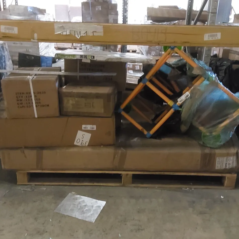 PALLET CONTAINING A LARGE ASSORTMENT OF CONSUMER PRODUCTS/FURNITURE PARTS