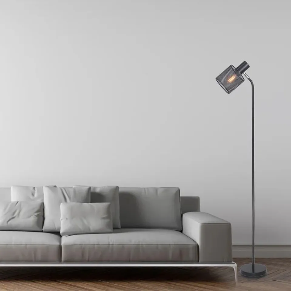 ONEY 138.2CM READING FLOOR LAMP (BLACK) 