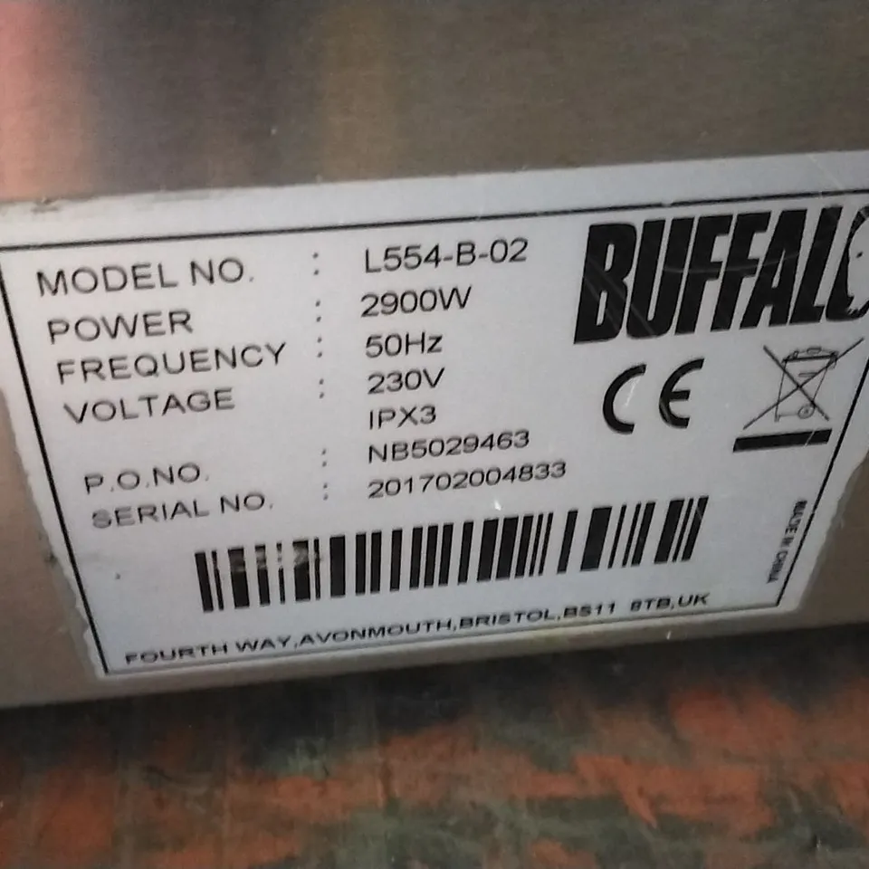 BUFFALO DOUBLE PANINI GRILL L554-B-02
