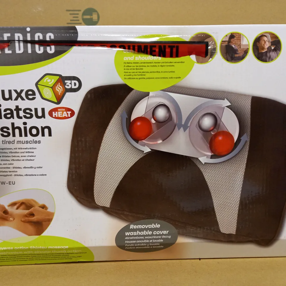 BOXED HOMEDICS DELUXE SHIATSU CUSHION