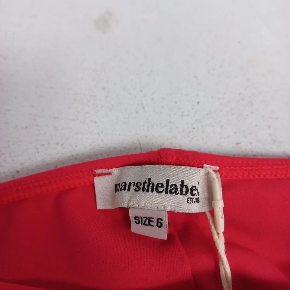 MARS THE LABEL RED TROUSERS – UK SIZE 6