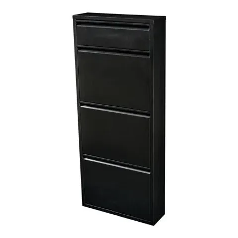 BOXED 6 PAIR FLIP DOWN SHOE STORAGE UNIT
