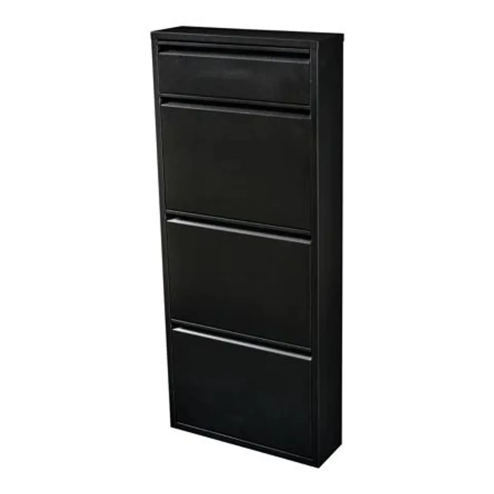BOXED 6 PAIR FLIP DOWN SHOE STORAGE UNIT