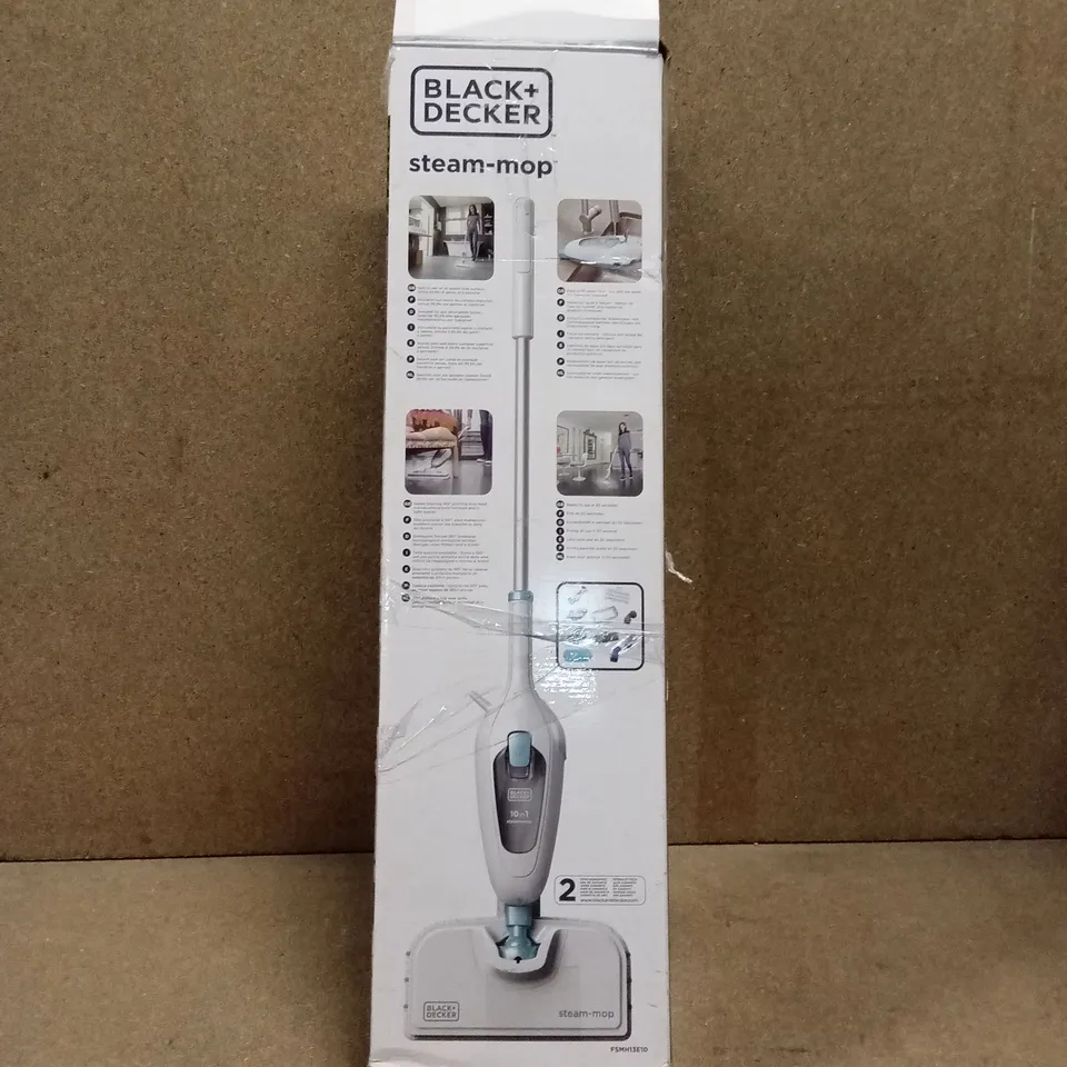 BOXED BLACK+ DECKER STEAM-MOP - FSMH13E10