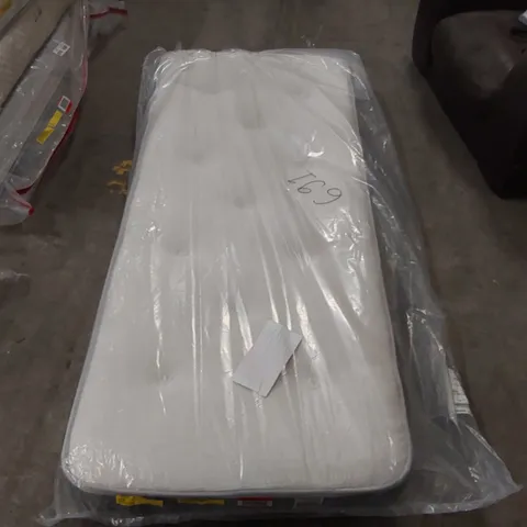 QUALITY BAGGED NATURAL OPEN COIL SPRING SMALL SINGLE 2'6" MATTRESS 