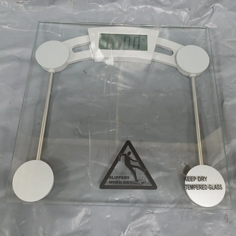 BOXED HOME GLASS ELECTRONIC SCALES - CLEAR