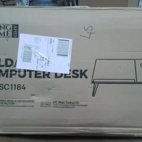 BOXED LIVING AND HOME FOLDABLE COMPUTER DESK
