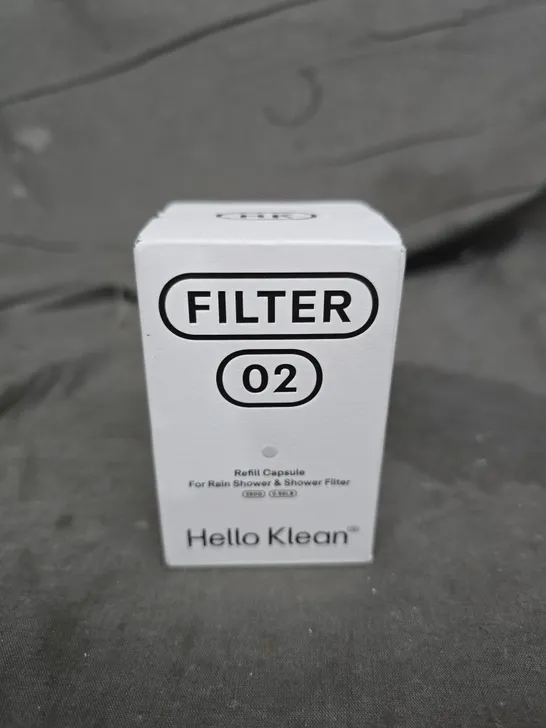 Lot 4186: BOXED AND SEALED HELLO KLEAN FILTER 02 REFILL CAPSULE FOR ...