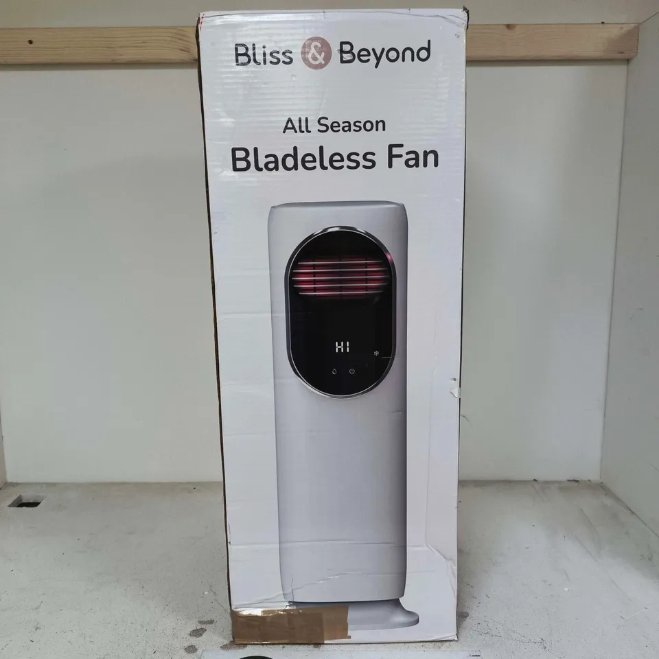 BOXED BLISS & BEYOND ALL SEASON BLADELESS FAN