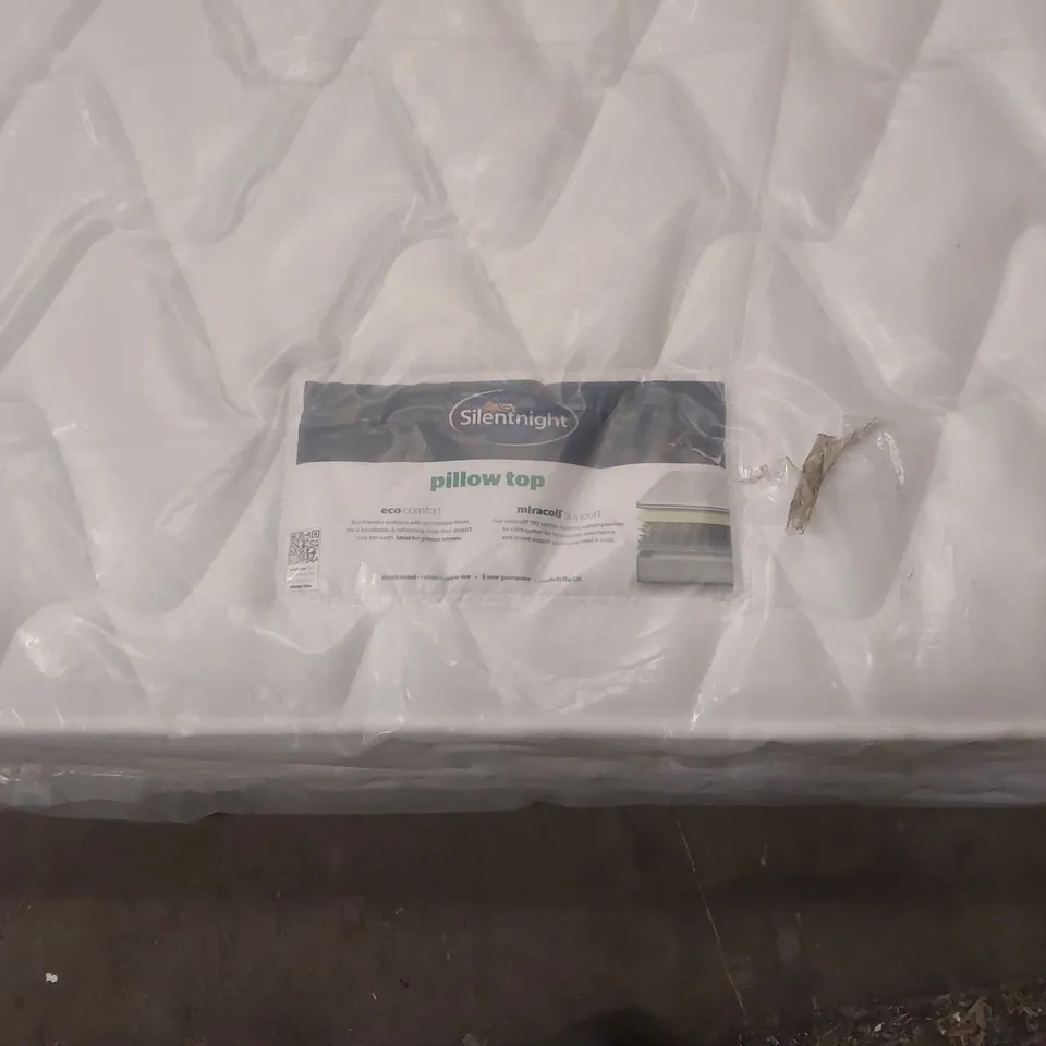 QUALITY BAGGED SILENTNIGHT PILLOW TOP 135CM DOUBLE MATTRESS