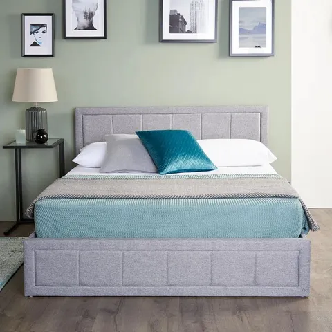 BOXED ETHREDGE UPHOLSTERED OTTOMAN BED (2 BOXES)