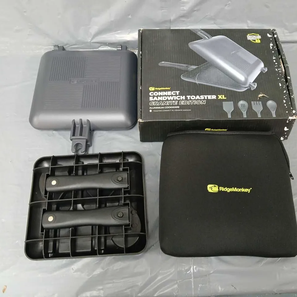 BOXED RIDGEMONKEY CONNECT SANDWICH TOASTER XL - GRANITE EDITION 