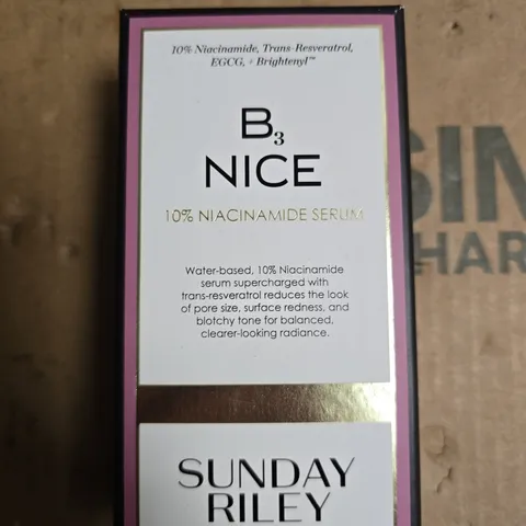 SUNDAY RILEY B3 NICE 10% NIACINAMIDE SERUM – 30 ML (BOXED)