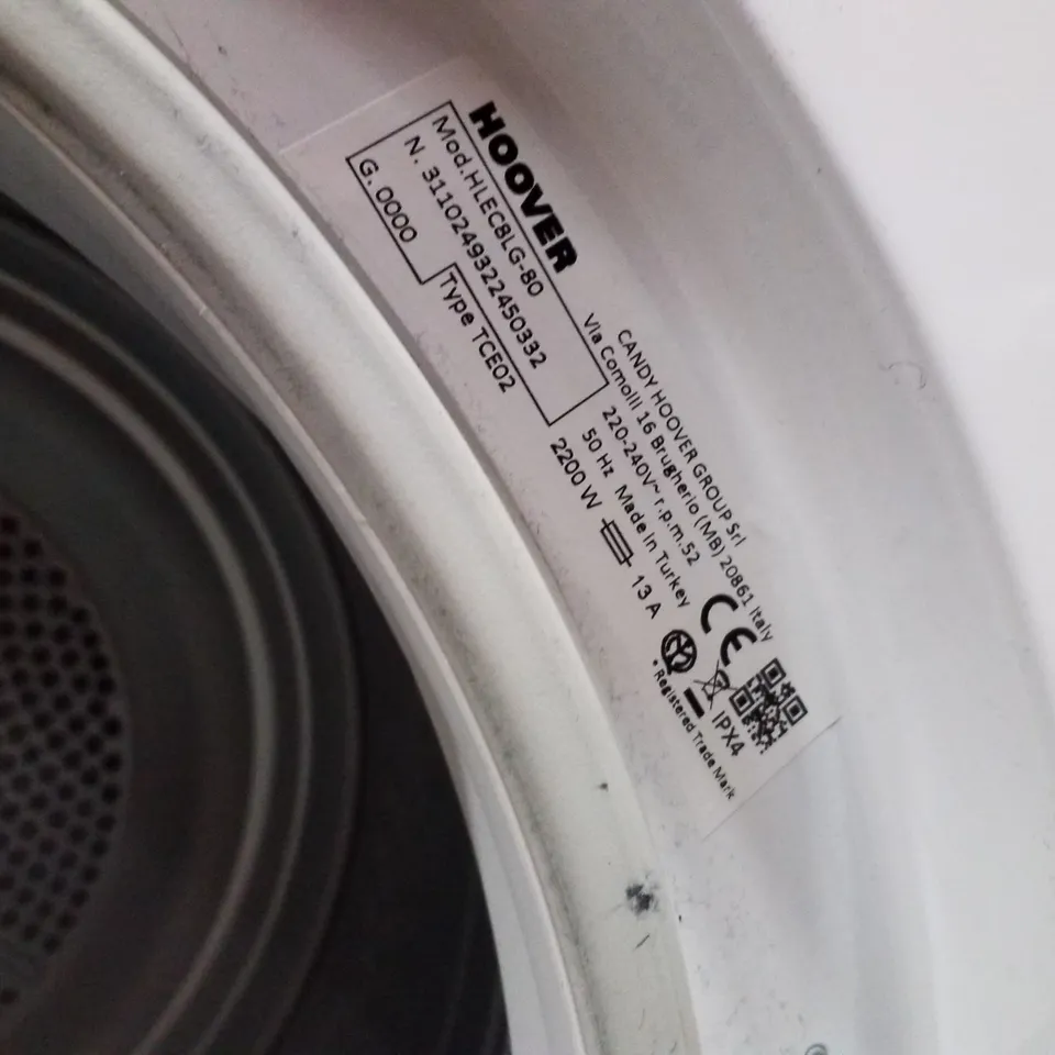 HOOVER HLEC8LG FREESTANDING 8KG CONDENSER TUMBLE DRYER