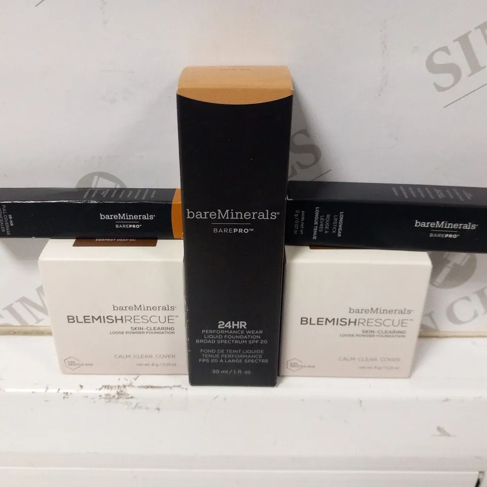 APPROXIMATELY 28 ASSORTED BARE MINERALS COSMETICS PRODUCTS TO INCLUDE; 