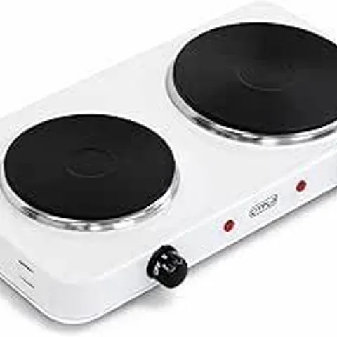 BOXED 3349 2.5KW ELECTRIC PORTABLE KITCHEN DOUBLE HOT PLATE