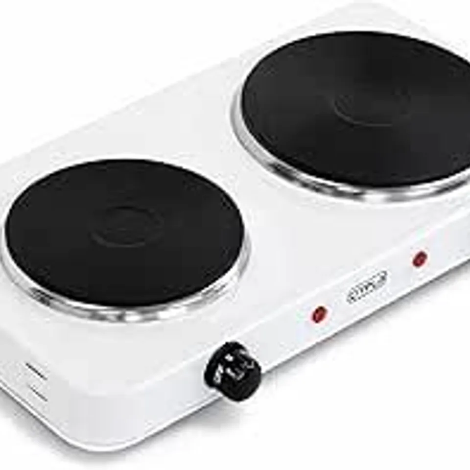 BOXED 3349 2.5KW ELECTRIC PORTABLE KITCHEN DOUBLE HOT PLATE
