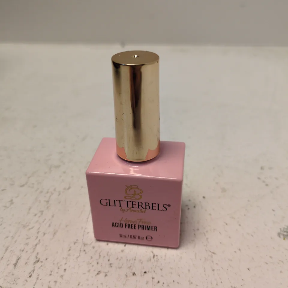 GLITTERBELS ACID FREE PRIMER – 17ML, PINK BOTTLE