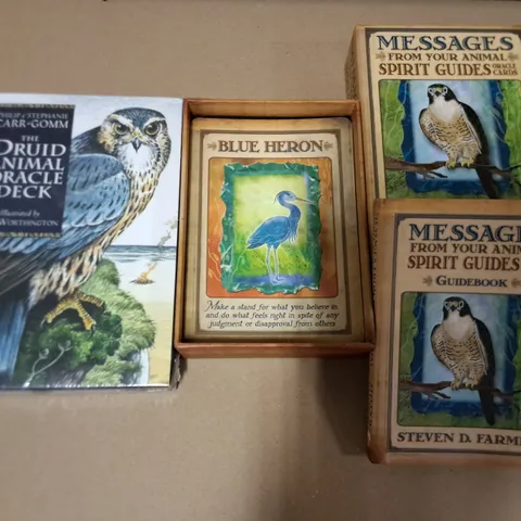 LOT OF 2 ANIMAL THEMED ORACLE CARD SETS