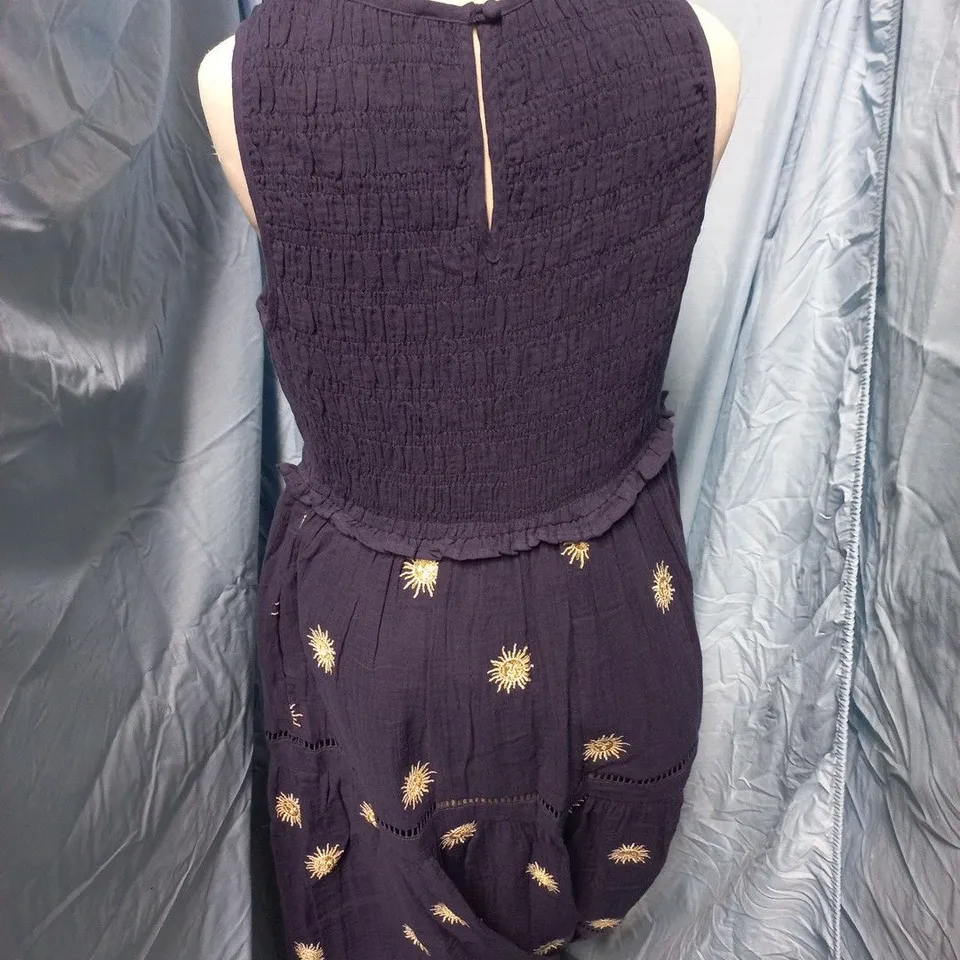 NOBODYS CHILD ELIZABETH SCARLETT CALLOWAY MIDI DRESS IN NAVY - UK 14
