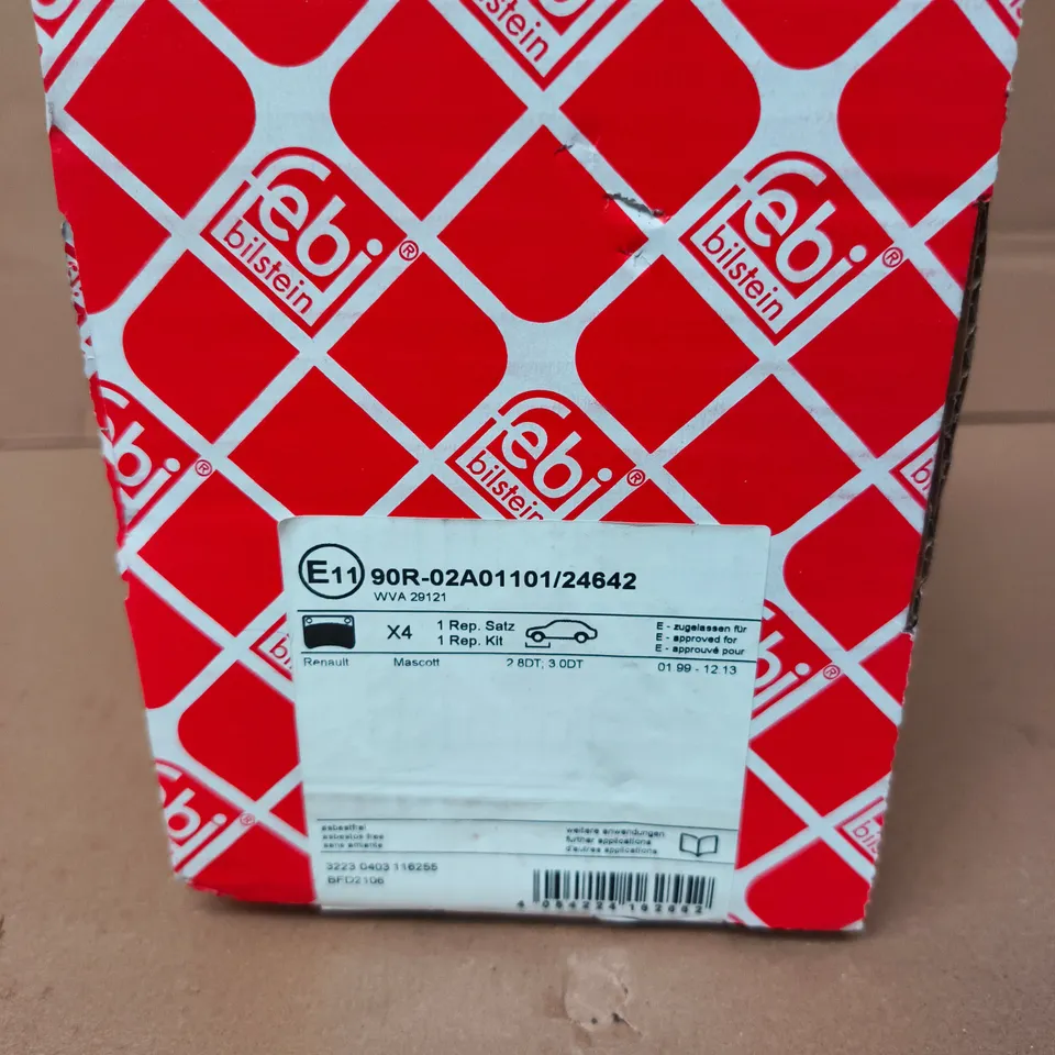 BILSTEIN RENAULT MASCOTT BREAK PADS REPLACEMENT KIT (X4) – BOXED