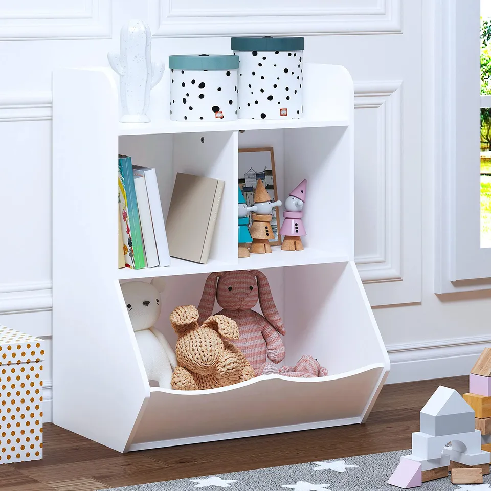 BOXED CLIFTON 4 CUBBY TOY ORGANISER (1 BOX)