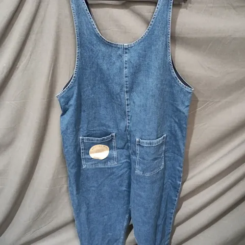 BEYOND NINE LOLA DENIM JUMPSUIT – WILD BLUE, SIZE L