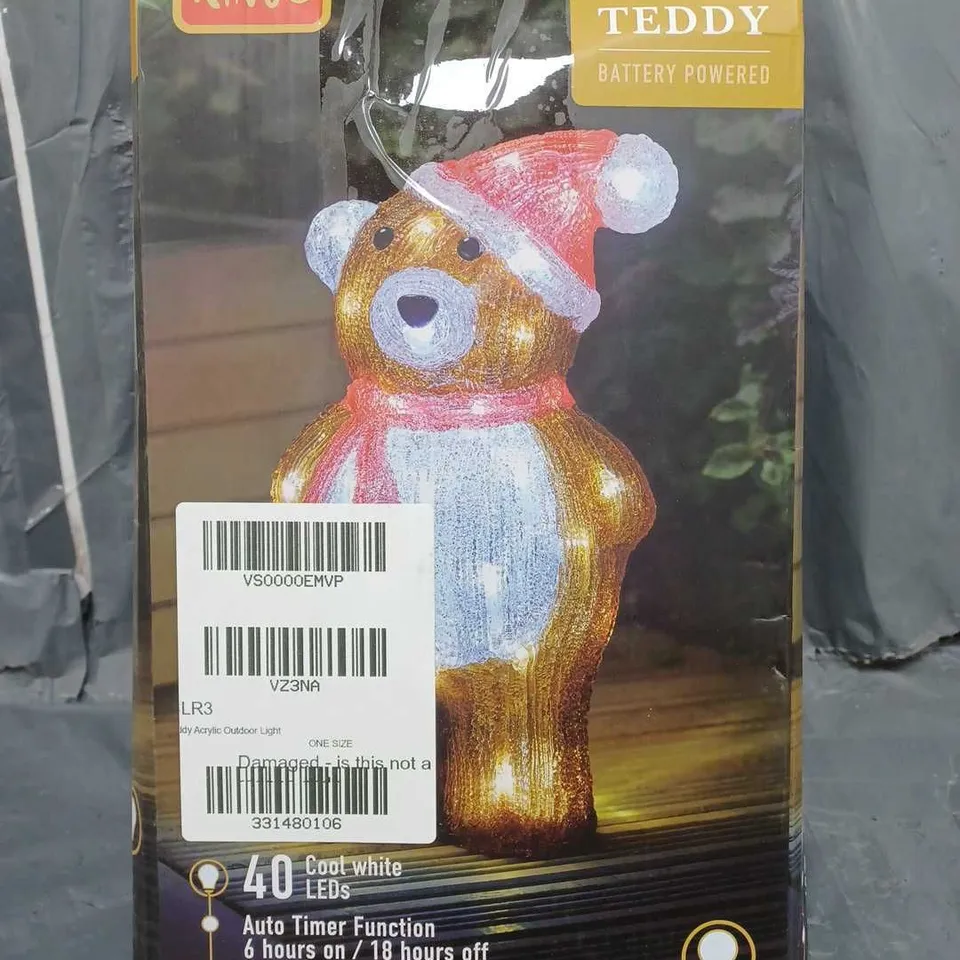 THREE KINGS TEDDY ACRYLIC OUTDOOR CHRISTMAS LIGHT