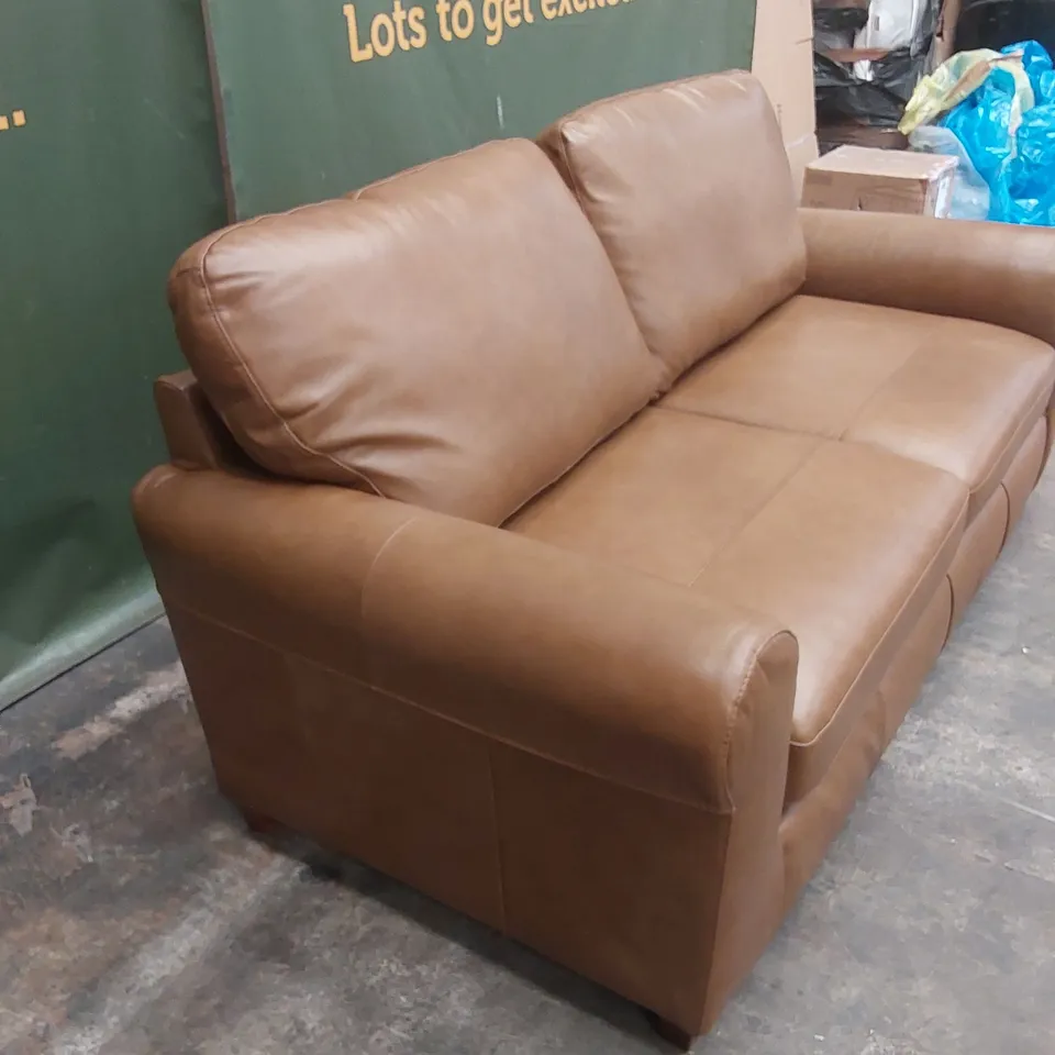 BAILEY 3 SEATER LEATHER SOFA RRP £879