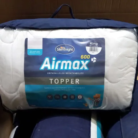 TWO BRAND NEW SILENTNIGHT AIRMAX KING SIE 150 X 200CM MATTRESS TOPPERS