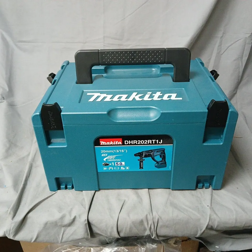 MAKITA DHR202RT1J 18V LXT CORDLESS ROTARY HAMMER DRILL – CARRY CASE