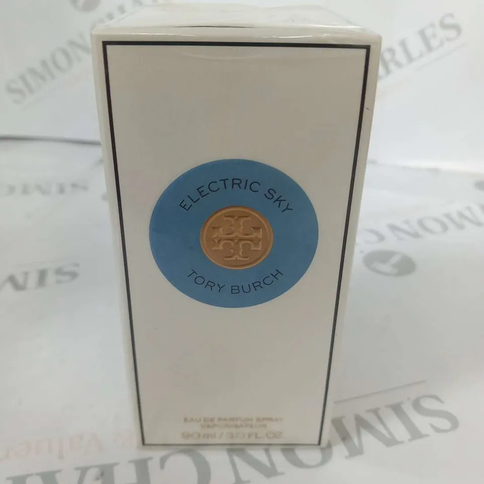 BOXED AND SEALED ELECTRIC SKYTORY BURCH EAU DE PARFUM 90ML