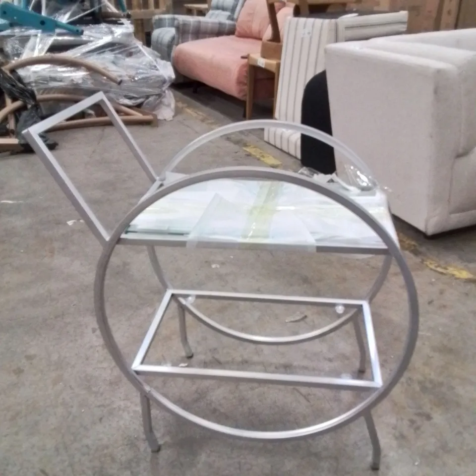 STYLISH MODERN STAINLESS STEEL COFFEE TABLE